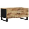 vidaXL Table basse 80x50x40 cm Bois de manguier solide et d'ing&eacute;nierie