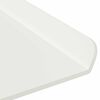 vidaXL &Eacute;tag&egrave;re flottante 2 pcs Blanc 60 x 18 x 2,5 cm Acier