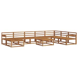 vidaXL Ensemble de canap&eacute;s d'ext&eacute;rieur 9 pcs Naturel