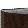 vidaXL Salon de jardin avec coussins 9 pcs marron résine tressée