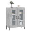 vidaXL Buffet gris b&eacute;ton 69,5x34x90 cm bois d'ing&eacute;nierie