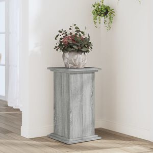 vidaXL Support pour plantes sonoma gris 33x33x60 cm bois d'ing&eacute;nierie