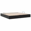 vidaXL Lit de Rangement avec matelas Noir 200 x 200 cm Faux cuir