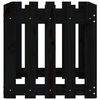 vidaXL Jardini&egrave;re avec design de cl&ocirc;ture noir 50x50x50 cm pin massif