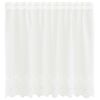 vidaXL Rideau en Dentelle avec des rideaux Blanc 80 x 150 cm Polyester