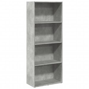 vidaXL Biblioth&egrave;que gris b&eacute;ton 60x30x152 cm bois d'ing&eacute;nierie
