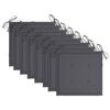 vidaXL Chaises de jardin lot de 8 avec coussins anthracite Bois teck