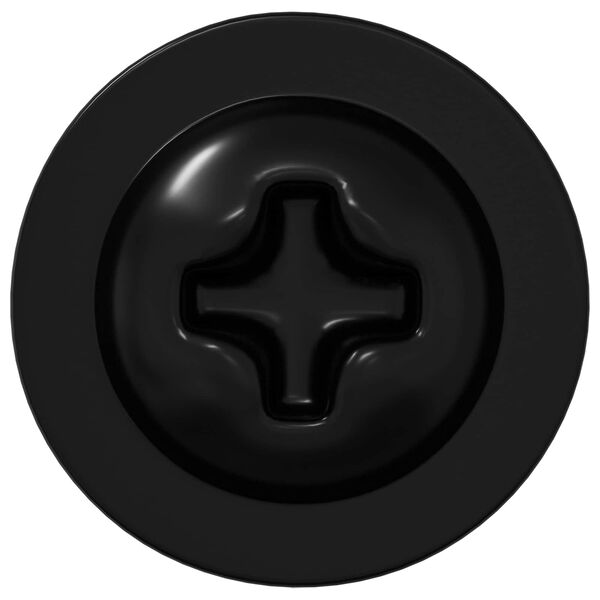 vidaXL Clou auto-perceur 2 pcs Noir 3,5 x 12 mm Fer