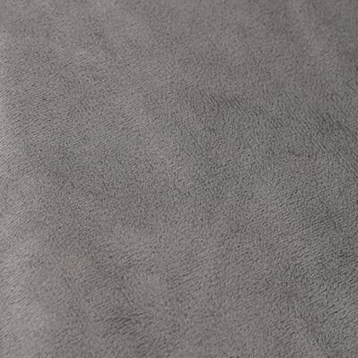 vidaXL Couverture lestée avec housse Gris 200x225 cm 13 kg Tissu