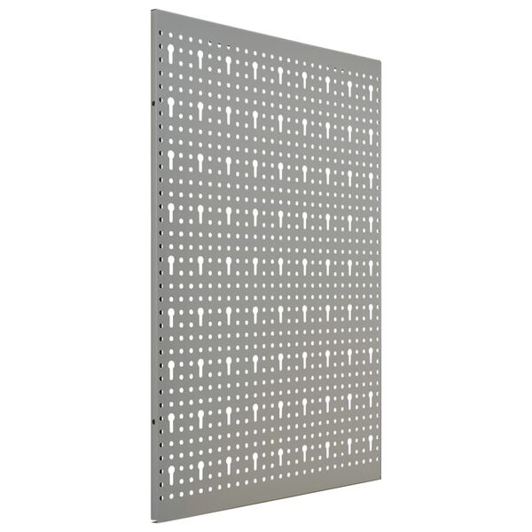 vidaXL Panneaux à chevilles muraux 3 pcs 40x58 cm Acier