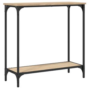 vidaXL Table console Ch&ecirc;ne Sonoma 75x30,5x75 cm Bois d'ing&eacute;nierie