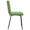 vidaXL Chaises &agrave; manger lot de 4 vert clair velours