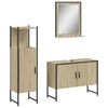 vidaXL Ensemble d'armoires de salle de bain 3 pcs ch&ecirc;ne sonoma