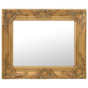 vidaXL Miroir mural style baroque 50x40 cm Dor&eacute;