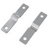 vidaXL Plaque de frappe 2 pcs Argent&eacute; 50 x 10 x 1,2 mm Fer