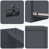 vidaXL Cabinet de Dossier 2 pcs Anthracite 44 x 50 x 106.5 cm