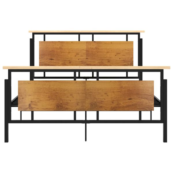 vidaXL Cadre de lit sans matelas m&eacute;tal 140x200 cm