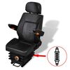 vidaXL Si&egrave;ge de tracteur avec suspension