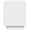 vidaXL Meuble TV Blanc 74x35x44 cm Bois de pin massif