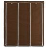 vidaXL Armoire avec compartiments et barres Marron 150x45x175 cm Tissu