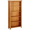 vidaXL Biblioth&egrave;que &agrave; 5 &eacute;tag&egrave;res 70x22x140 cm Bois de ch&ecirc;ne massif