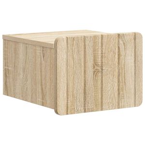 vidaXL Cabinet de chevet mural Ch&ecirc;ne Sonoma 33 x 34,5 x 24 cm