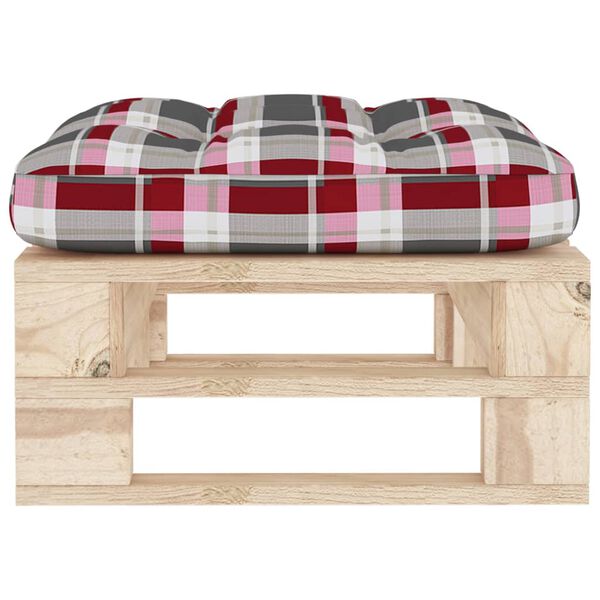 vidaXL Pouf palette de jardin bois de pin impr&eacute;gn&eacute;