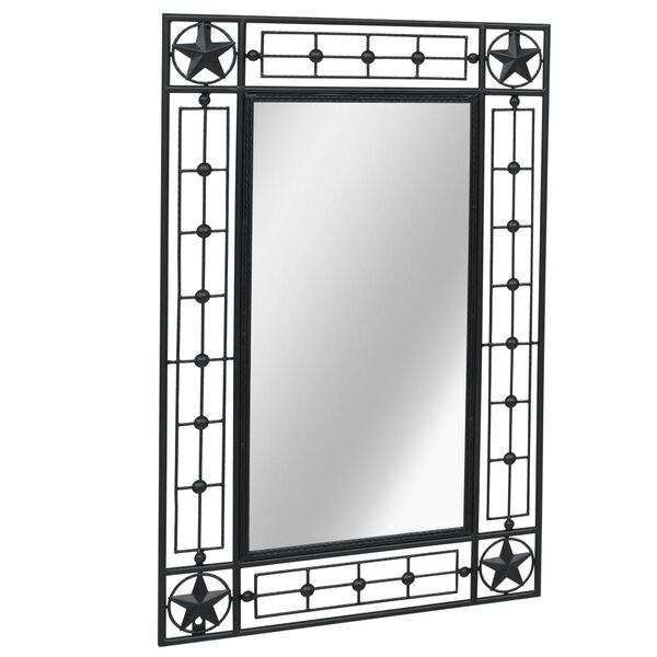 vidaXL Miroir mural Rectangulaire 50 x 80 cm Noir