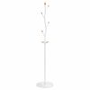 vidaXL Porte-manteau blanc 177 cm fer enduit de poudre