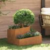 vidaXL Cache-pot de jardin Marron 60 x 60 x 50 cm