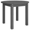 vidaXL Table basse Gris &Oslash; 55x45 cm Bois massif de pin
