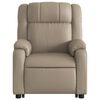 vidaXL Fauteuil inclinable de massage Cappuccino Similicuir