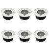 vidaXL Spots de sol solaires ronds 6 pcs