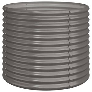 vidaXL Jardini&egrave;re de jardin Acier galvanis&eacute; 80x80x68 cm Gris