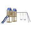 vidaXL Aire de jeux d'ext&eacute;rieur bois de pin impr&eacute;gn&eacute;