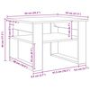 vidaXL Table basse Blanc 64 x 54 x 44 cm Bois d'ing&eacute;nierie