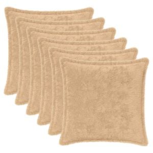 vidaXL Housse de coussin 6 pc HOUTEN Cr&egrave;me 30 x 30 cm