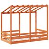 vidaXL Lit pour enfants sans matelas cire marron 80x160 cm pin massif