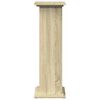 vidaXL Pi&eacute;destal avec rangement ch&ecirc;ne sonoma bois d'ing&eacute;nierie