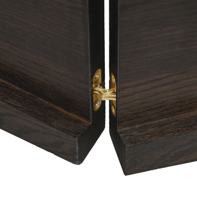 vidaXL Dessus de table marron foncé bois chêne massif traité