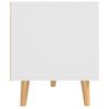 vidaXL Meuble TV blanc et chêne sonoma 90x40x48,5 cm bois d'ingénierie