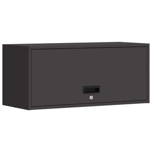 vidaXL Armoire murale pour garage Noir 80 x 33 x 35 cm