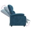 vidaXL Fauteuil inclinable bleu velours