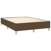 vidaXL Sommier &agrave; lattes de lit matelas et LED Marron fonc&eacute; 140x190 cm