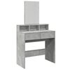 vidaXL Coiffeuse avec miroir gris b&eacute;ton 80x41x144,5 cm