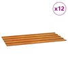 vidaXL Panneaux de toiture 12 pcs rouill&eacute; 80x44 cm Acier corten