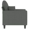 vidaXL Fauteuil Gris foncé 60 cm Tissu