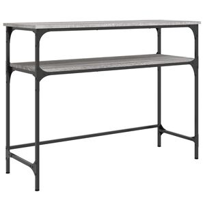 vidaXL Table console sonoma gris 100x35,5x75 cm bois d'ing&eacute;nierie