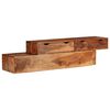 vidaXL Meuble TV Marron 200x30x35 cm Bois massif