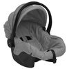 vidaXL Poussette pour b&eacute;b&eacute; 3-en-1 Gris clair Aluminium